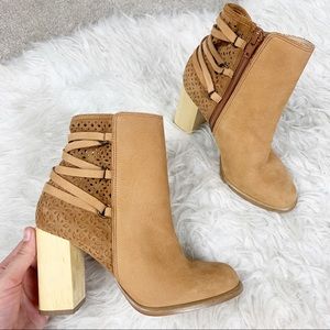 Miss Albright Tan Ankle Boots